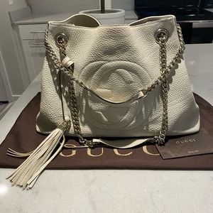 Gucci Soho Shoulder Bag Ivory